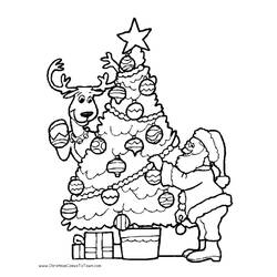 Dessin à colorier: Sapin de Noël (Objets) #167482 - Coloriages à Imprimer Gratuits