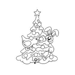 Dessin à colorier: Sapin de Noël (Objets) #167502 - Coloriages à Imprimer Gratuits