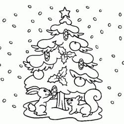 Dessin à colorier: Sapin de Noël (Objets) #167534 - Coloriages à Imprimer Gratuits
