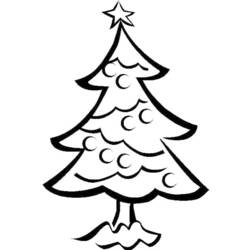 Dessin à colorier: Sapin de Noël (Objets) #167543 - Coloriages à Imprimer Gratuits