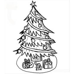 Dessin à colorier: Sapin de Noël (Objets) #167576 - Coloriages à Imprimer Gratuits