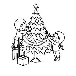 Dessin à colorier: Sapin de Noël (Objets) #167583 - Coloriages à Imprimer Gratuits