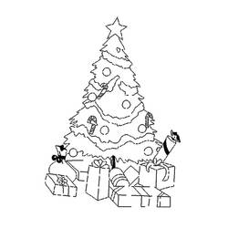 Dessin à colorier: Sapin de Noël (Objets) #167613 - Coloriages à Imprimer Gratuits