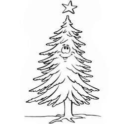 Dessin à colorier: Sapin de Noël (Objets) #167657 - Coloriages à Imprimer Gratuits