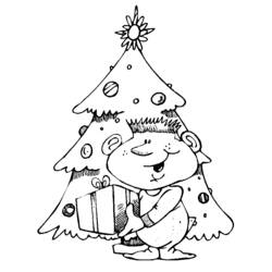 Dessin à colorier: Sapin de Noël (Objets) #167658 - Coloriages à Imprimer Gratuits