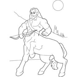 Dessin à colorier: Centaure (Personnages) #149589 - Coloriages à Imprimer Gratuits