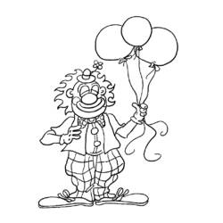 Dessin à colorier: Clown (Personnages) #90892 - Coloriages à Imprimer Gratuits