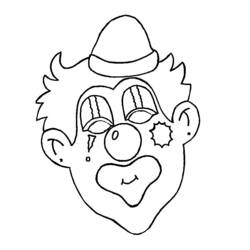 Dessin à colorier: Clown (Personnages) #90907 - Coloriages à Imprimer Gratuits