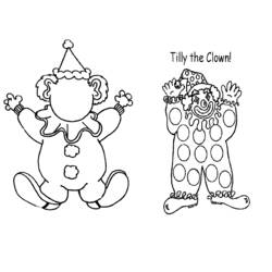 Dessin à colorier: Clown (Personnages) #90935 - Coloriages à Imprimer Gratuits