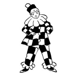 Dessin à colorier: Clown (Personnages) #90967 - Coloriages à Imprimer Gratuits