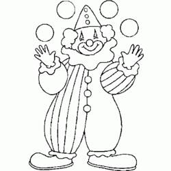 Dessin à colorier: Clown (Personnages) #90988 - Coloriages à Imprimer Gratuits