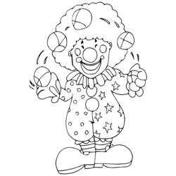 Dessin à colorier: Clown (Personnages) #91122 - Coloriages à Imprimer Gratuits