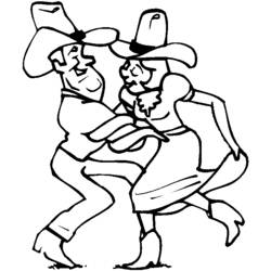 Dessin à colorier: Cowboy (Personnages) #91506 - Coloriages à Imprimer Gratuits