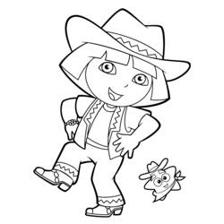 Dessin à colorier: Cowboy (Personnages) #91600 - Coloriages à Imprimer Gratuits