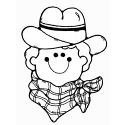 Dessin à colorier: Cowboy (Personnages) #91724 - Coloriages à Imprimer Gratuits