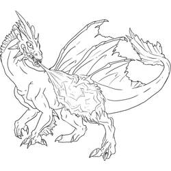 Dessin à colorier: Dragon (Personnages) #148392 - Coloriages à Imprimer Gratuits