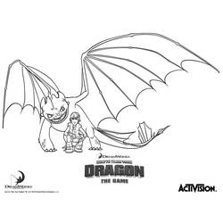 Dessin à colorier: Dragon (Personnages) #148438 - Coloriages à Imprimer Gratuits