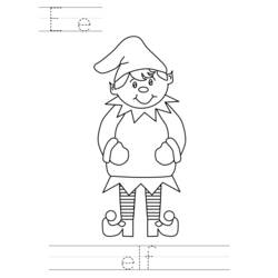 Dessin à colorier: Elfe (Personnages) #93861 - Coloriages à Imprimer Gratuits