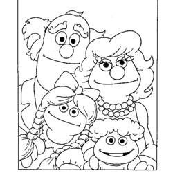 Dessin à colorier: Famille (Personnages) #95079 - Coloriages à Imprimer Gratuits