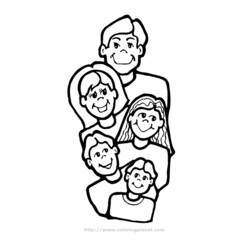 Dessin à colorier: Famille (Personnages) #95143 - Coloriages à Imprimer Gratuits