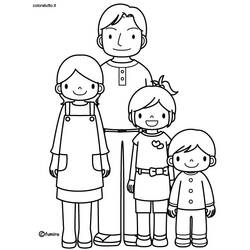 Dessin à colorier: Famille (Personnages) #95184 - Coloriages à Imprimer Gratuits