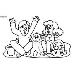 Dessin à colorier: Famille (Personnages) #95212 - Coloriages à Imprimer Gratuits