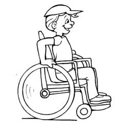 Dessin à colorier: Handicapé (Personnages) #98407 - Coloriages à Imprimer Gratuits