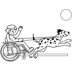 Dessin à colorier: Handicapé (Personnages) #98432 - Coloriages à Imprimer Gratuits