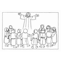 Dessin à colorier: Jesus (Personnages) #98936 - Coloriages à Imprimer Gratuits