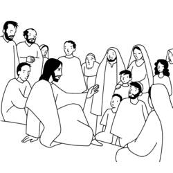 Dessin à colorier: Jesus (Personnages) #98943 - Coloriages à Imprimer Gratuits