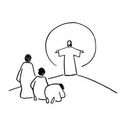 Dessin à colorier: Jesus (Personnages) #99001 - Coloriages à Imprimer Gratuits