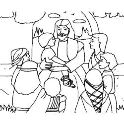 Dessin à colorier: Jesus (Personnages) #99016 - Coloriages à Imprimer Gratuits