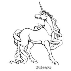 Dessin à colorier: Licorne (Personnages) #19595 - Coloriages à Imprimer Gratuits