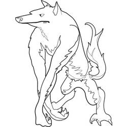 Dessin à colorier: Loup garou (Personnages) #100003 - Coloriages à Imprimer Gratuits