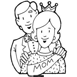 Dessin à colorier: Maman (Personnages) #101132 - Coloriages à Imprimer Gratuits