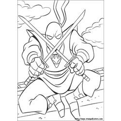 Dessin à colorier: Ninja (Personnages) #148197 - Coloriages à Imprimer Gratuits