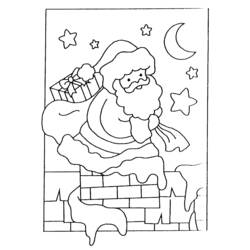 Dessin à colorier: Père Noël (Personnages) #104654 - Coloriages à Imprimer Gratuits