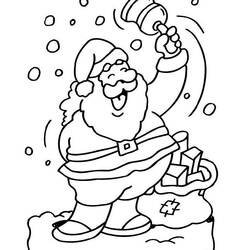 Dessin à colorier: Père Noël (Personnages) #104664 - Coloriages à Imprimer Gratuits