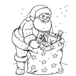 Dessin à colorier: Père Noël (Personnages) #104665 - Coloriages à Imprimer Gratuits