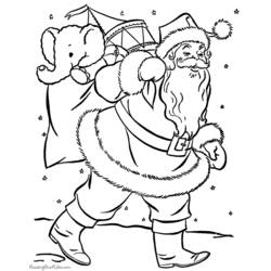 Dessin à colorier: Père Noël (Personnages) #104680 - Coloriages à Imprimer Gratuits