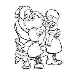 Dessin à colorier: Père Noël (Personnages) #104682 - Coloriages à Imprimer Gratuits