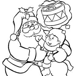 Dessin à colorier: Père Noël (Personnages) #104696 - Coloriages à Imprimer Gratuits