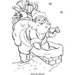 Dessin à colorier: Père Noël (Personnages) #104720 - Coloriages à Imprimer Gratuits