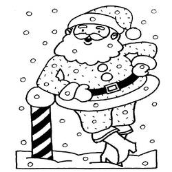 Dessin à colorier: Père Noël (Personnages) #104728 - Coloriages à Imprimer Gratuits