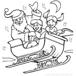 Dessin à colorier: Père Noël (Personnages) #104745 - Coloriages à Imprimer Gratuits