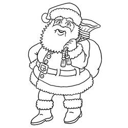Dessin à colorier: Père Noël (Personnages) #104752 - Coloriages à Imprimer Gratuits