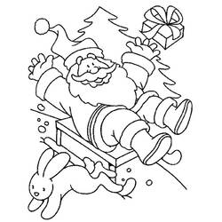 Dessin à colorier: Père Noël (Personnages) #104781 - Coloriages à Imprimer Gratuits