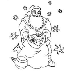 Dessin à colorier: Père Noël (Personnages) #104802 - Coloriages à Imprimer Gratuits