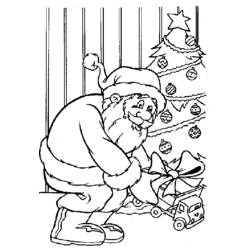 Dessin à colorier: Père Noël (Personnages) #104807 - Coloriages à Imprimer Gratuits