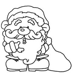 Dessin à colorier: Père Noël (Personnages) #104816 - Coloriages à Imprimer Gratuits
